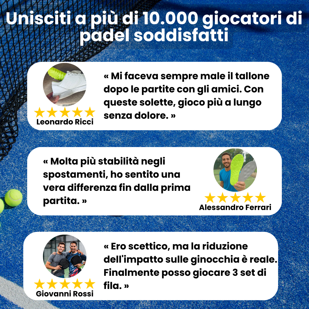 Paderis Insoles – Gioca più a lungo, senza dolore